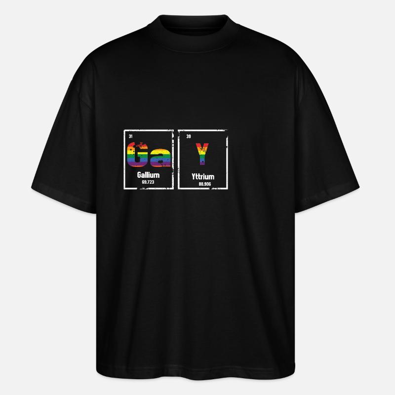 Periodensystem - Stanley/Stella Oversized Unisex Bio T-Shirt Blaster 2.0 - Schwarz