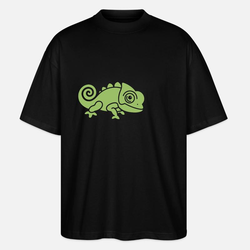 caméléon - T-shirt bio Blaster 2.0 coupe oversize Stanley/Stella Unisexe - noir