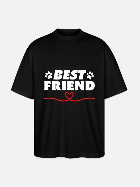 Best Friend - Stanley/Stella Oversized Unisex Organic T-shirt Blaster 2.0 - black