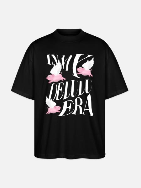 À l’époque de delulu - T-shirt bio Blaster 2.0 coupe oversize Stanley/Stella Unisexe - noir
