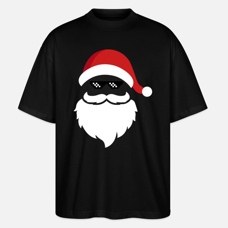 Weihnachtsmann - Stanley/Stella Oversized Unisex Bio T-Shirt Blaster 2.0 - Schwarz
