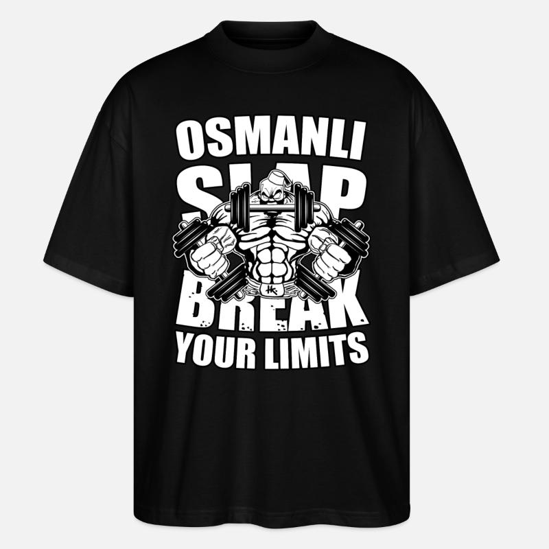 OSMANLI SLAP-LIMIT - Stanley/Stella Oversized Unisex Bio T-Shirt Blaster 2.0 - Schwarz