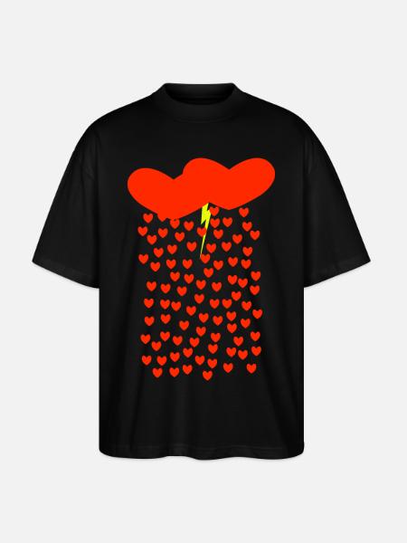 Love storm - Stanley/Stella Oversized Unisex Organic T-shirt Blaster 2.0 - black