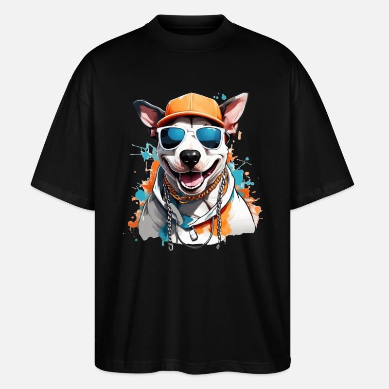 ÉTÉ COOL BULL TERRIER - T-shirt bio Blaster 2.0 coupe oversize Stanley/Stella Unisexe - noir