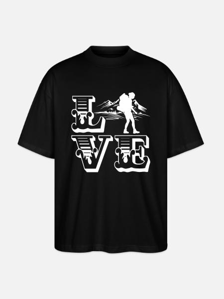 Backpacking Love Backpacking - Stanley/Stella Oversized Unisex Organic T-shirt Blaster 2.0 - black