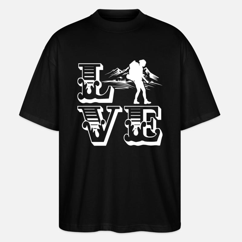 Backpacking Love Backpacking - Stanley/Stella Oversized Unisex Organic T-shirt Blaster 2.0 - black