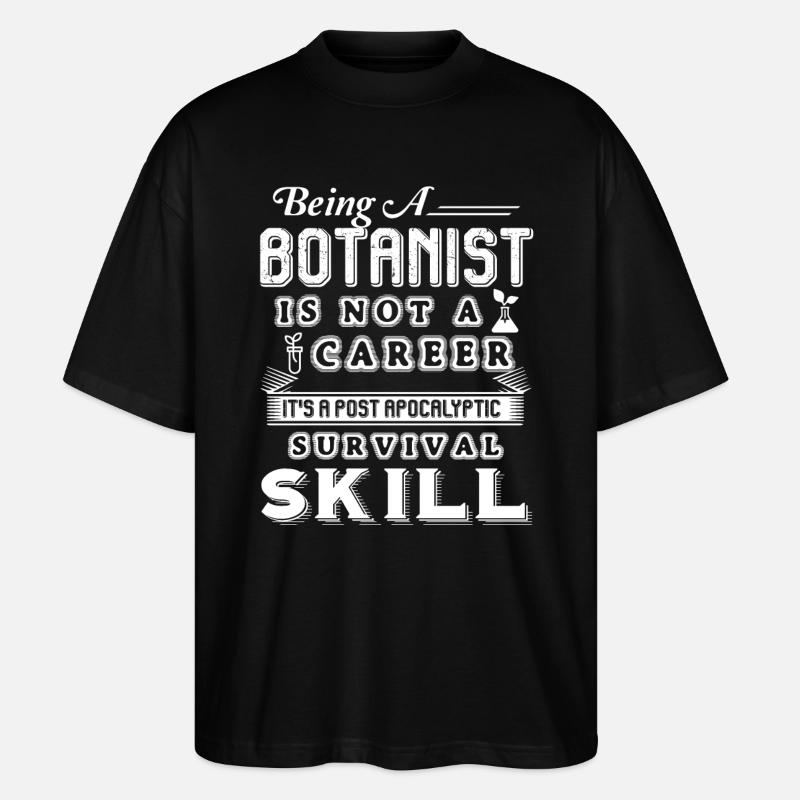Botanist Botanist Survival Skill - Stanley/Stella Oversized Unisex Organic T-shirt Blaster 2.0 - black
