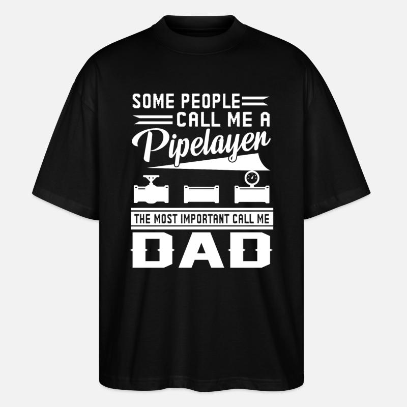Pipelayer Pipelayer Dad - Stanley/Stella Oversized Unisex Organic T-shirt Blaster 2.0 - black