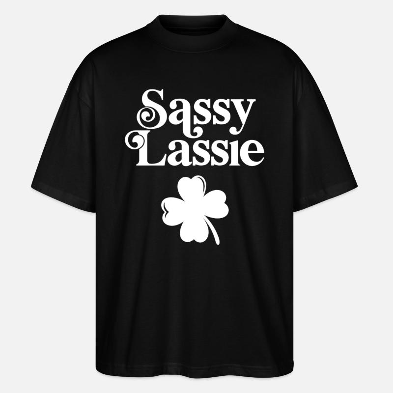 Freche Lassie - Stanley/Stella Oversized Unisex Bio T-Shirt Blaster 2.0 - Schwarz