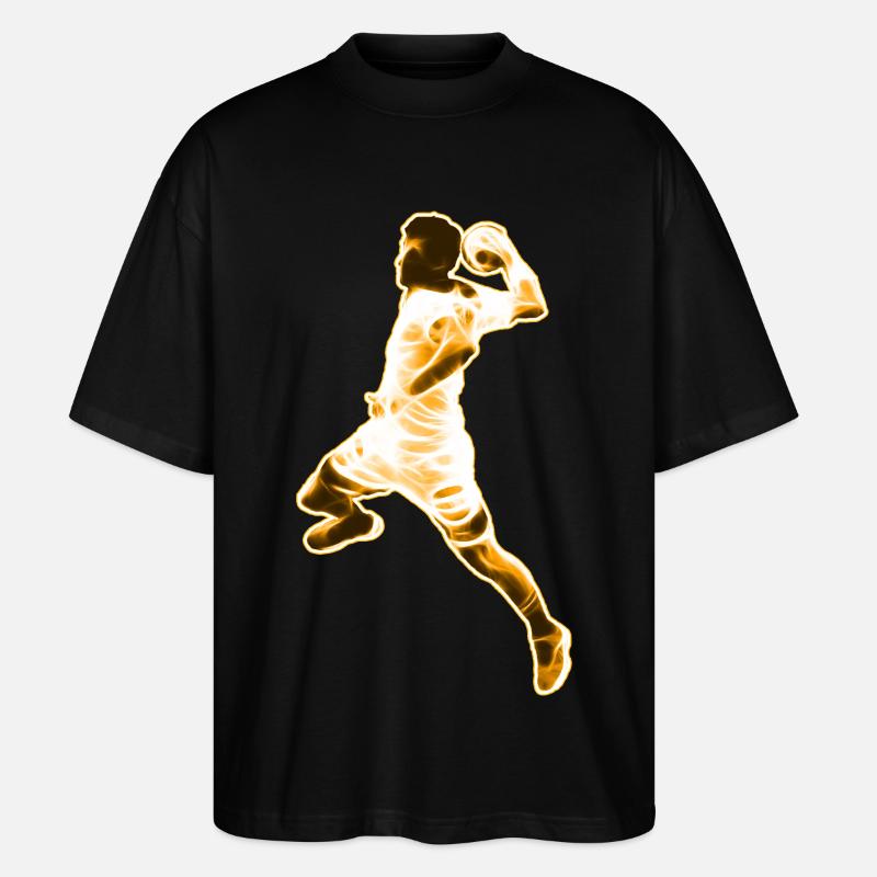 Ein Handballer - Stanley/Stella Oversized Unisex Bio T-Shirt Blaster 2.0 - Schwarz