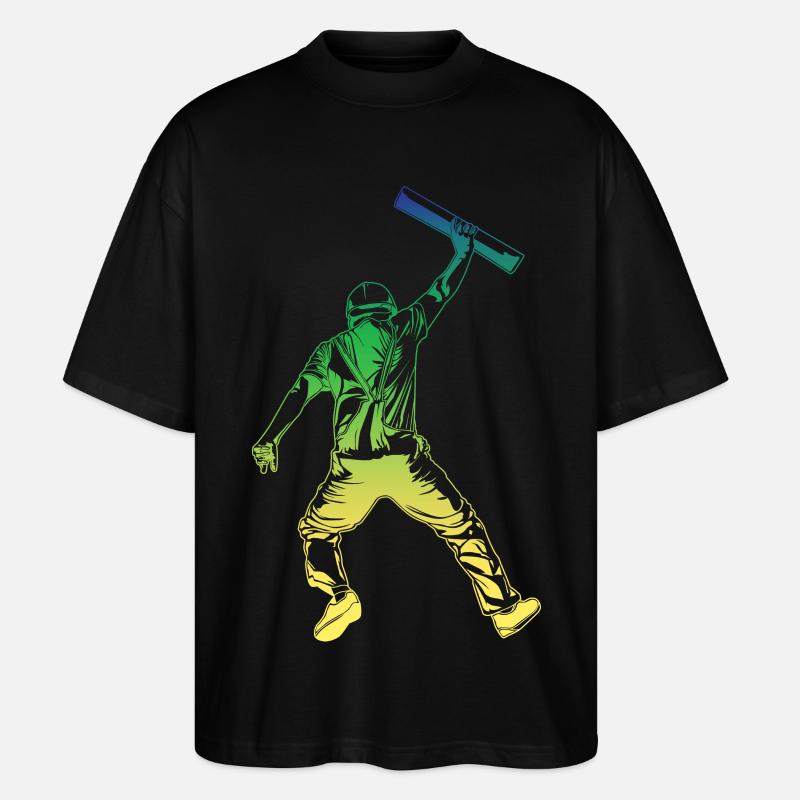 Style rétro d’architecte - T-shirt bio Blaster 2.0 coupe oversize Stanley/Stella Unisexe - noir