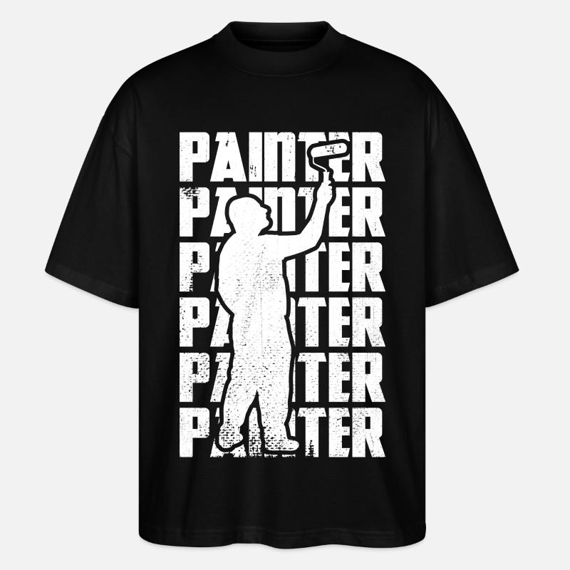 Master painter - Stanley/Stella Oversized Unisex Organic T-shirt Blaster 2.0 - black