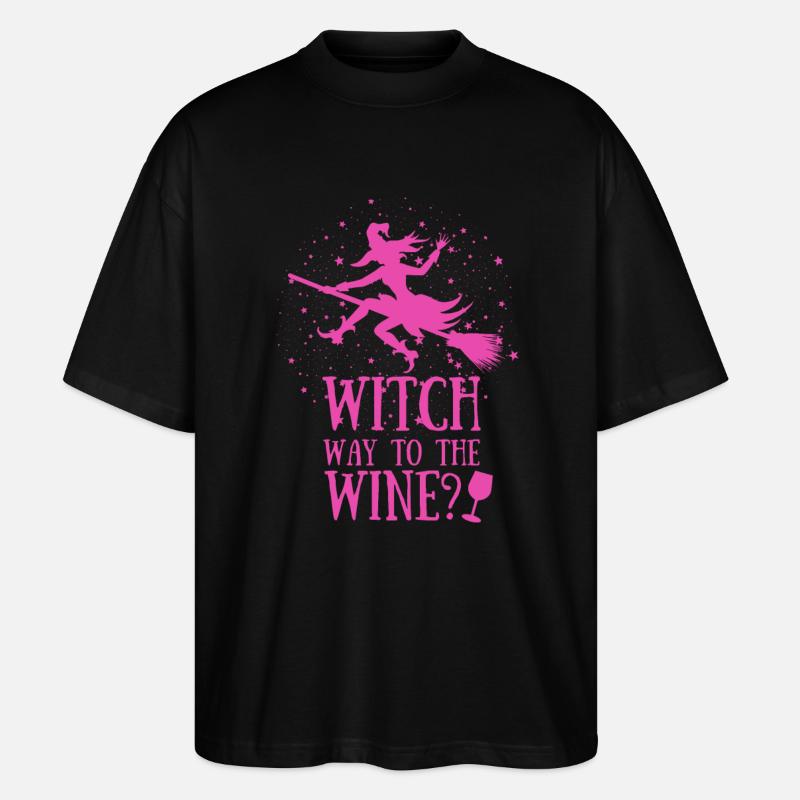 WITCH chemin vers le vin? - T-shirt bio Blaster 2.0 coupe oversize Stanley/Stella Unisexe - noir