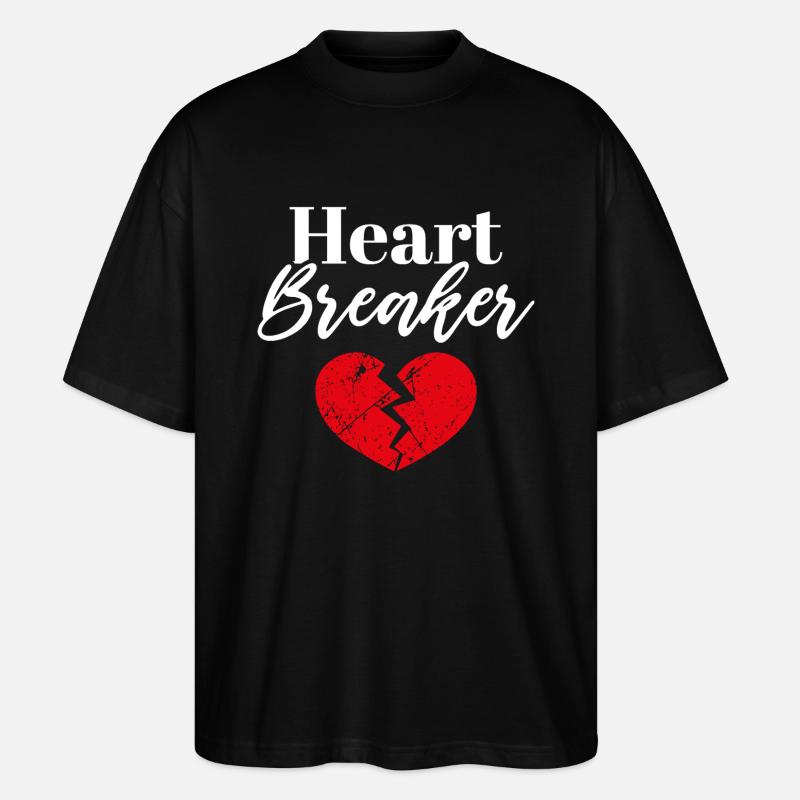 Herzensbrecher - Stanley/Stella Oversized Unisex Bio T-Shirt Blaster 2.0 - Schwarz