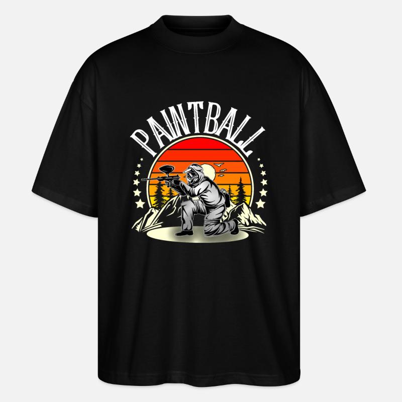 Paintball - Stanley/Stella Oversized Unisex Organic T-shirt Blaster 2.0 - black