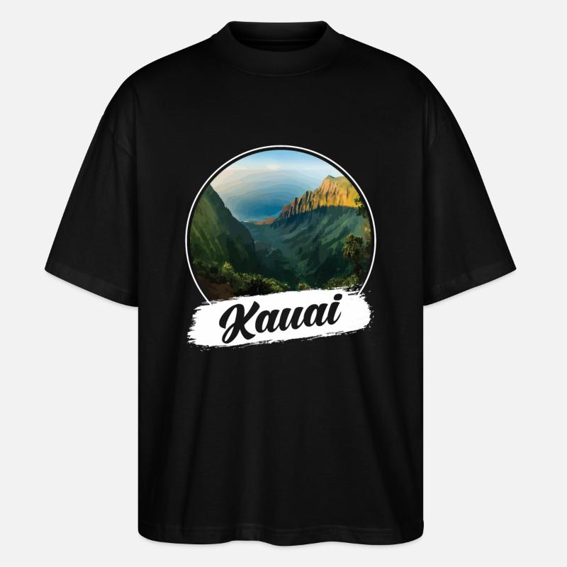 Kauai Souvenir - Stanley/Stella Oversized Unisex Bio T-Shirt Blaster 2.0 - Schwarz
