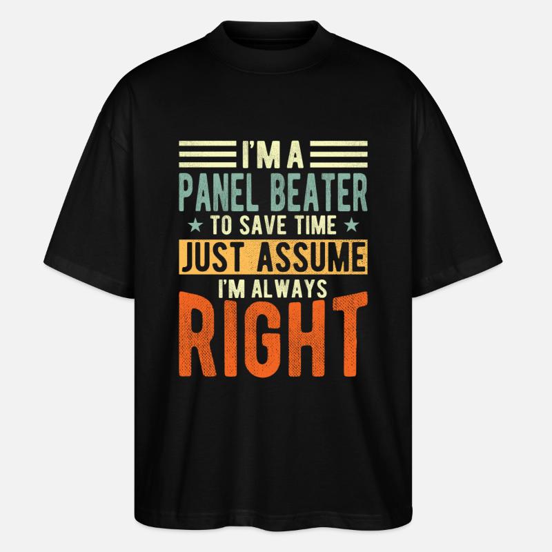 Panel rackets - Stanley/Stella Oversized Unisex Organic T-shirt Blaster 2.0 - black