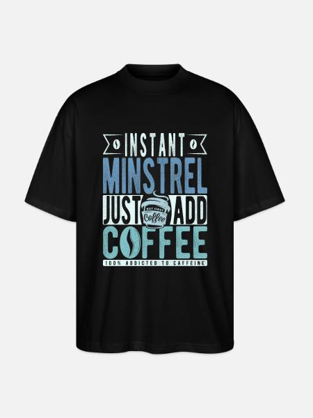 Minnesinger coffee saying - Stanley/Stella Oversized Unisex Organic T-shirt Blaster 2.0 - black