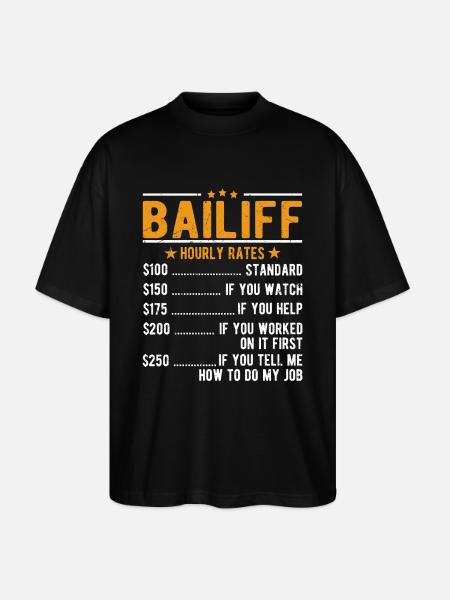 Bailiff Hourly wage - Stanley/Stella Oversized Unisex Organic T-shirt Blaster 2.0 - black