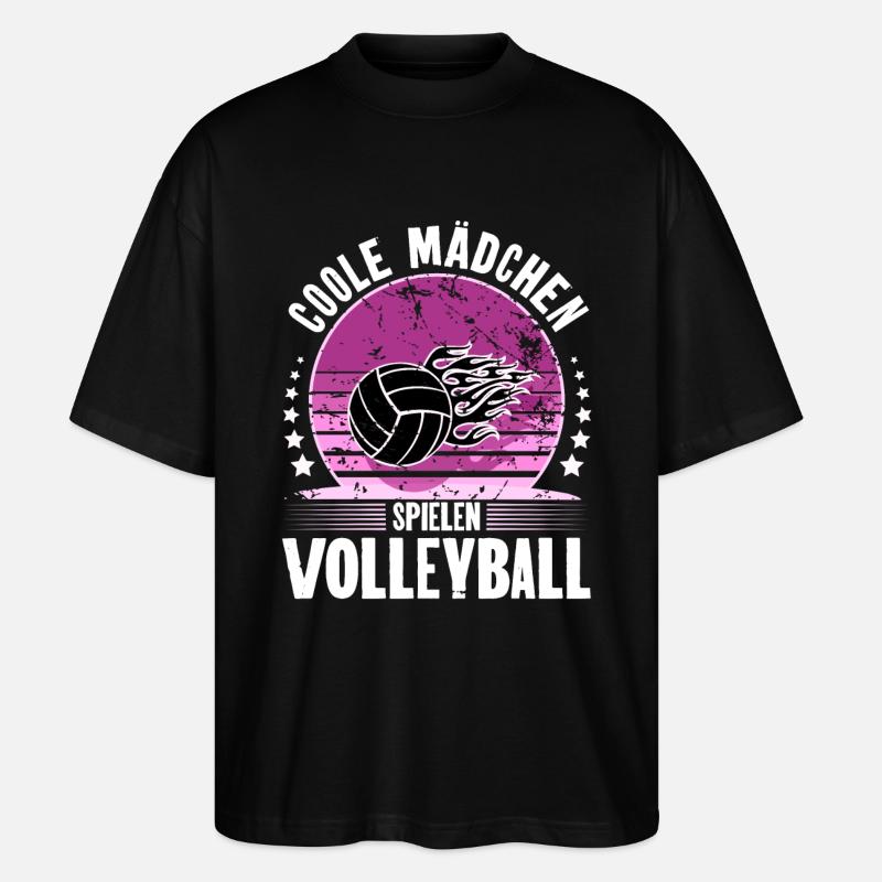 Volleyball - Stanley/Stella Oversized Unisex Bio T-Shirt Blaster 2.0 - Schwarz