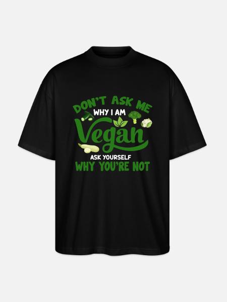Vegan Veganism - Stanley/Stella Oversized Unisex Organic T-shirt Blaster 2.0 - black