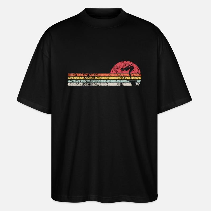 Schwimmer Geschenk - Stanley/Stella Oversized Unisex Bio T-Shirt Blaster 2.0 - Schwarz