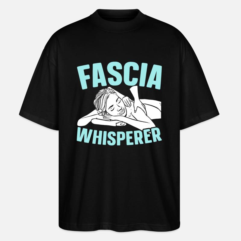 Faszienflüsterer lizenzierter Massagetherapeut - Stanley/Stella Oversized Unisex Bio T-Shirt Blaster 2.0 - Schwarz