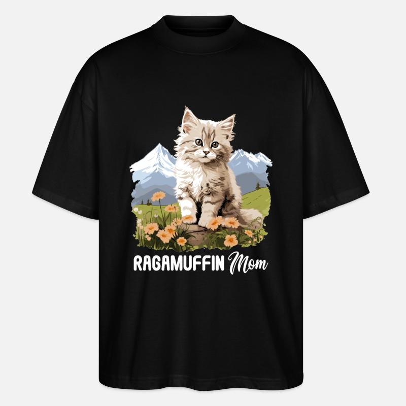 Ragamuffin Chaton Ragamuffin Chat - T-shirt bio Blaster 2.0 coupe oversize Stanley/Stella Unisexe - noir