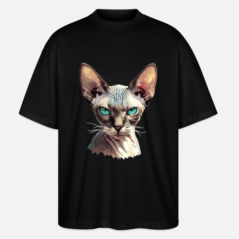 Sphynx Kitten Sphynx Cat - Stanley/Stella Oversized Unisex Organic T-shirt Blaster 2.0 - black