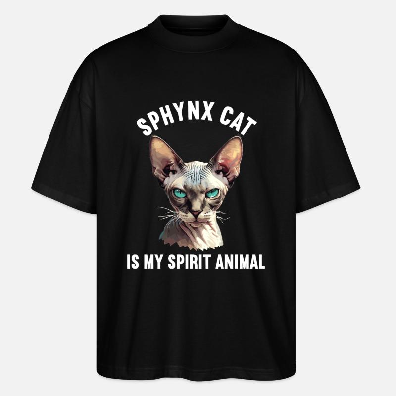 Sphynx Kitten Sphynx Cat - Stanley/Stella Oversized Unisex Organic T-shirt Blaster 2.0 - black
