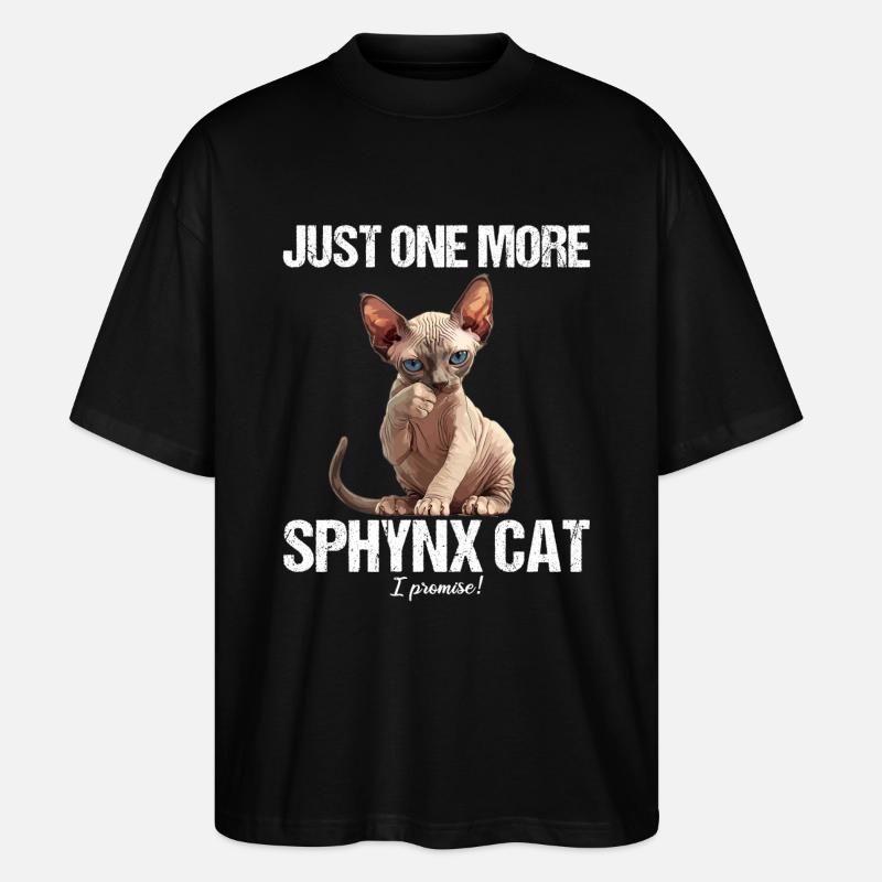 Chaton Sphynx Chat Sphynx - T-shirt bio Blaster 2.0 coupe oversize Stanley/Stella Unisexe - noir
