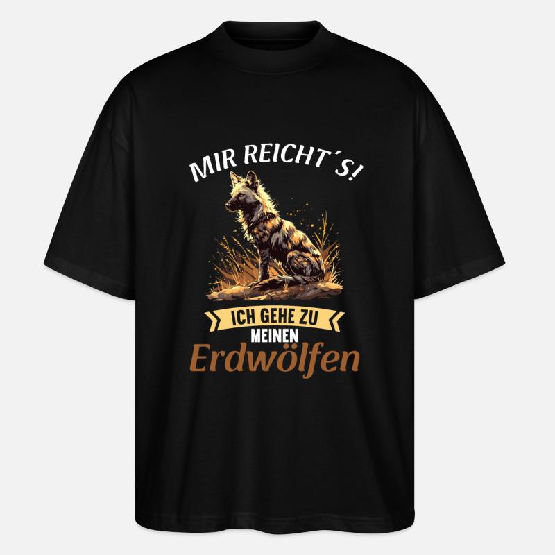 Aardwolves Aardwolf - Stanley/Stella Oversized Unisex Organic T-shirt Blaster 2.0 - black