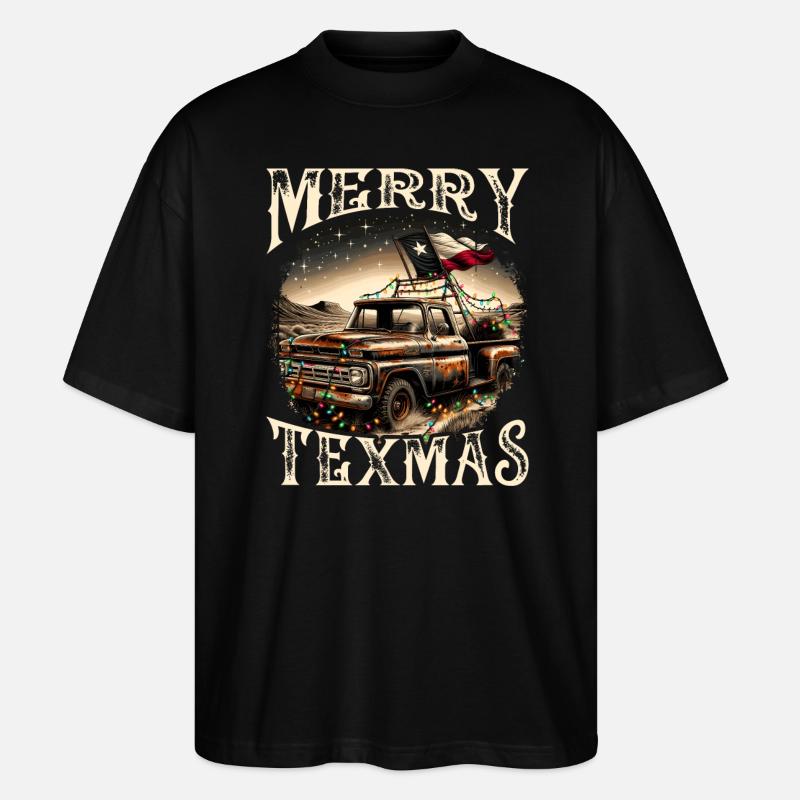 Merry Texmas – Camionnette - T-shirt bio Blaster 2.0 coupe oversize Stanley/Stella Unisexe - noir