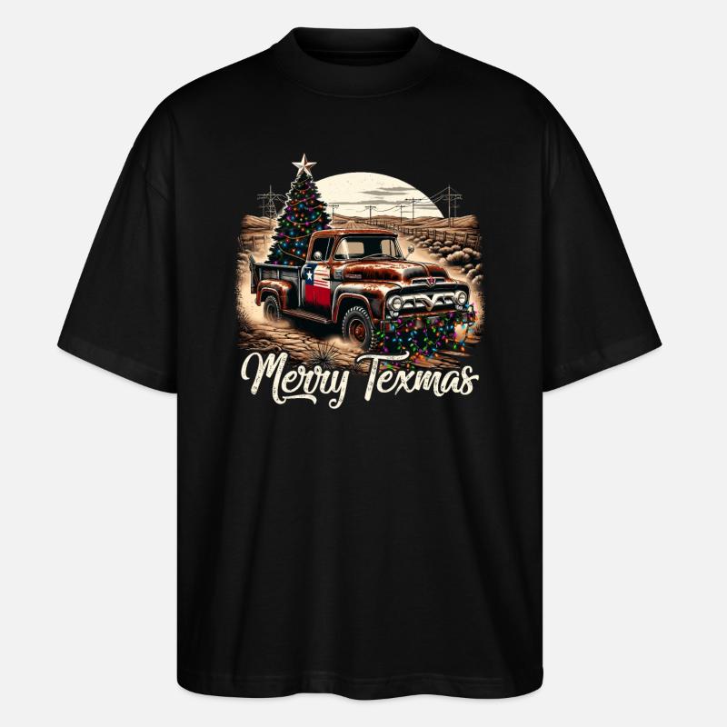Merry Texmas – Camionnette - T-shirt bio Blaster 2.0 coupe oversize Stanley/Stella Unisexe - noir