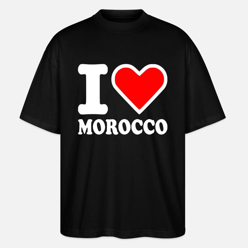 I love morocco - T-shirt bio Blaster 2.0 coupe oversize Stanley/Stella Unisexe - noir