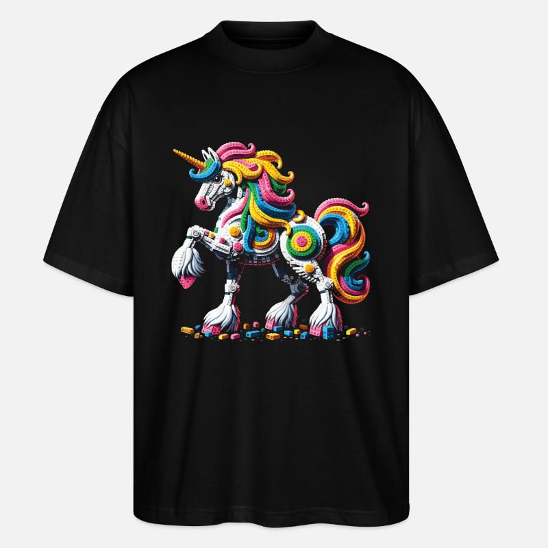 Expert Master Builder Bricks - Stanley/Stella Oversized Unisex Organic T-shirt Blaster 2.0 - black