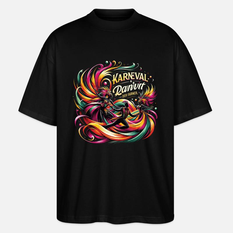 Carnival dance alaaf - Stanley/Stella Oversized Unisex Organic T-shirt Blaster 2.0 - black