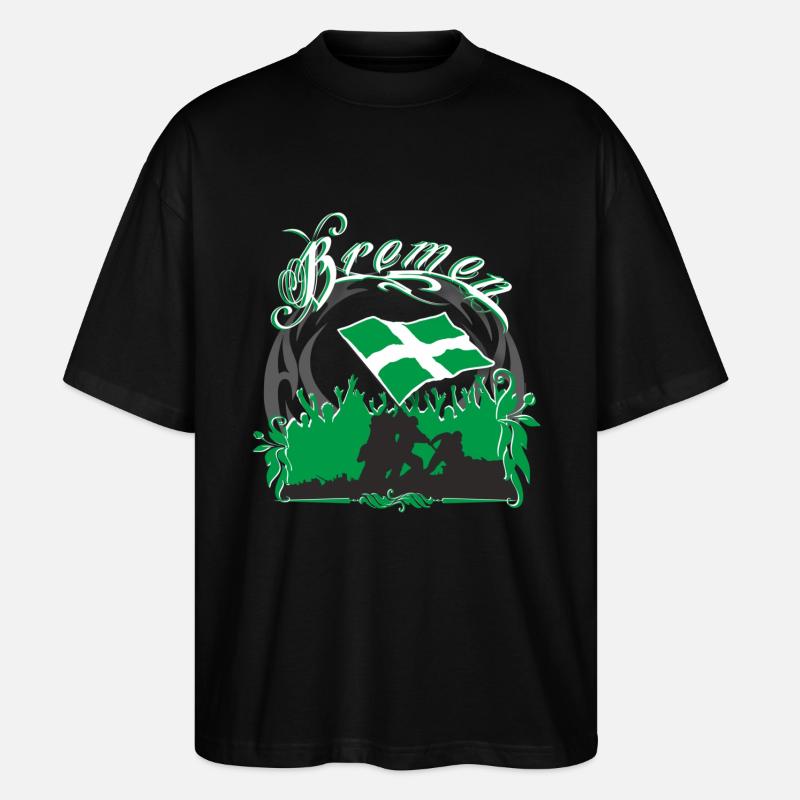 Brême - T-shirt bio Blaster 2.0 coupe oversize Stanley/Stella Unisexe - noir