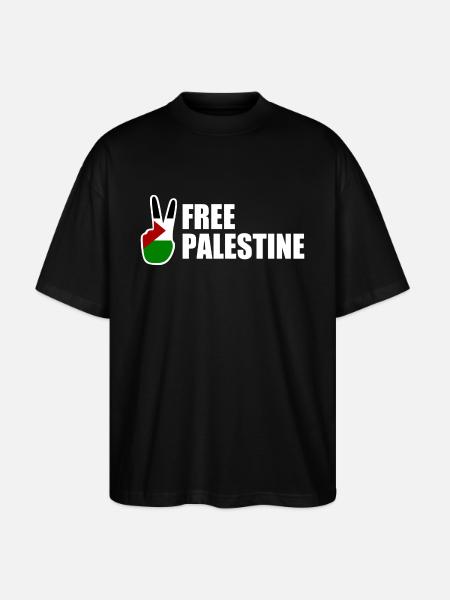 Free palestine - Stanley/Stella Oversized Unisex Organic T-shirt Blaster 2.0 - black