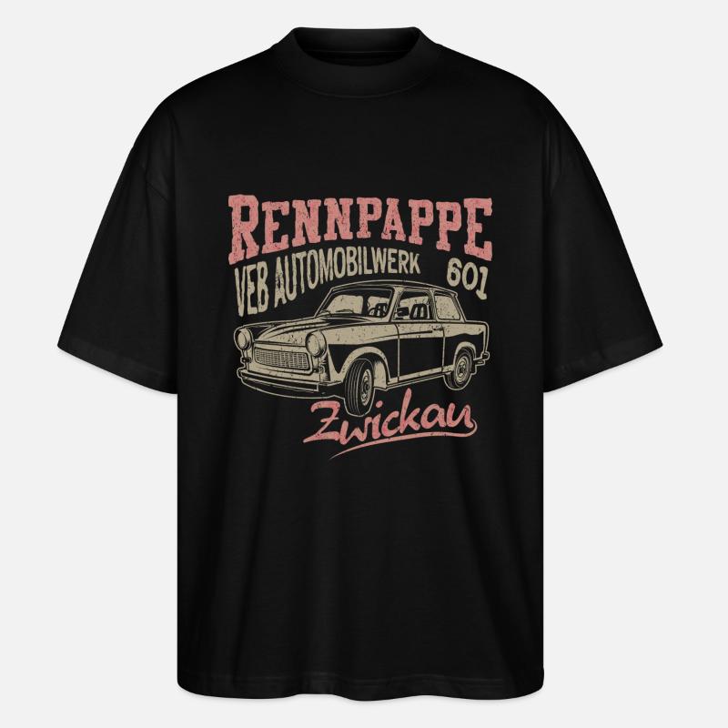 Trabant 601 Rennpappe - T-shirt bio Blaster 2.0 coupe oversize Stanley/Stella Unisexe - noir
