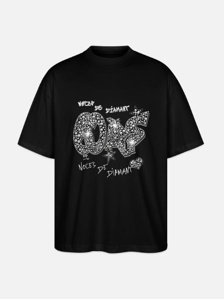 Noce de diamant - T-shirt bio Blaster 2.0 coupe oversize Stanley/Stella Unisexe - noir