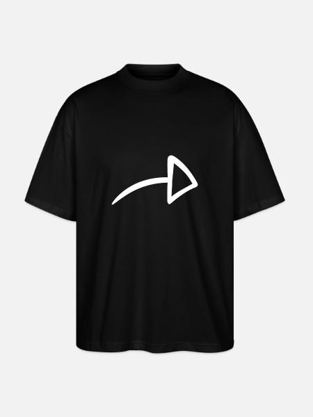 Flèche à droite - T-shirt bio Blaster 2.0 coupe oversize Stanley/Stella Unisexe - noir