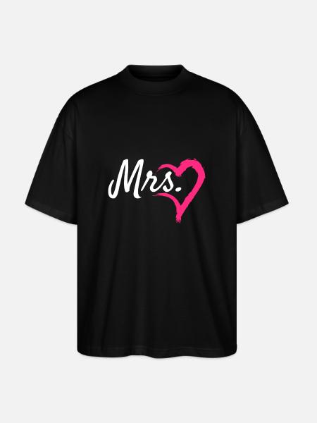 Mrs Herz - Stanley/Stella Oversized Unisex Bio T-Shirt Blaster 2.0 - Schwarz