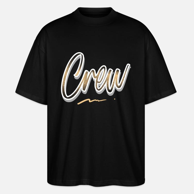 Équipage - T-shirt bio Blaster 2.0 coupe oversize Stanley/Stella Unisexe - noir