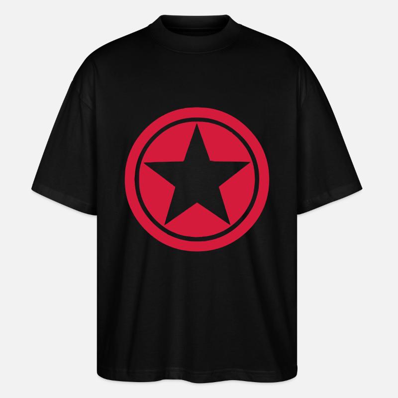 STERN SYMBOL - Stanley/Stella Oversized Unisex Bio T-Shirt Blaster 2.0 - Schwarz