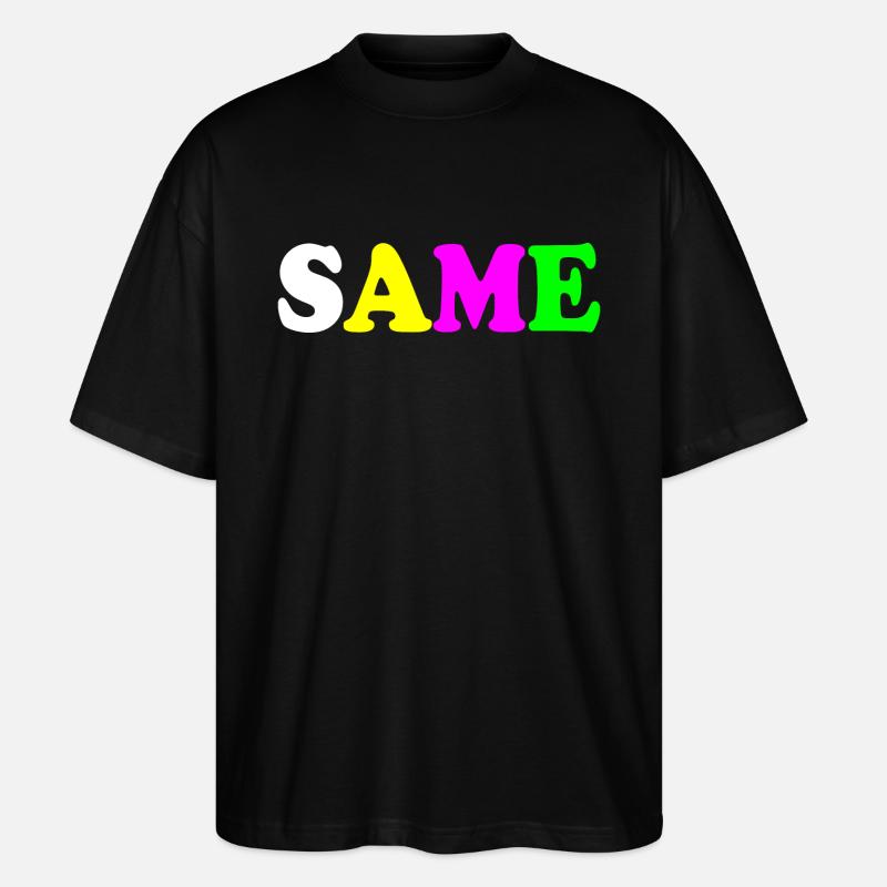 Same - Stanley/Stella Oversized Unisex Bio T-Shirt Blaster 2.0 - Schwarz