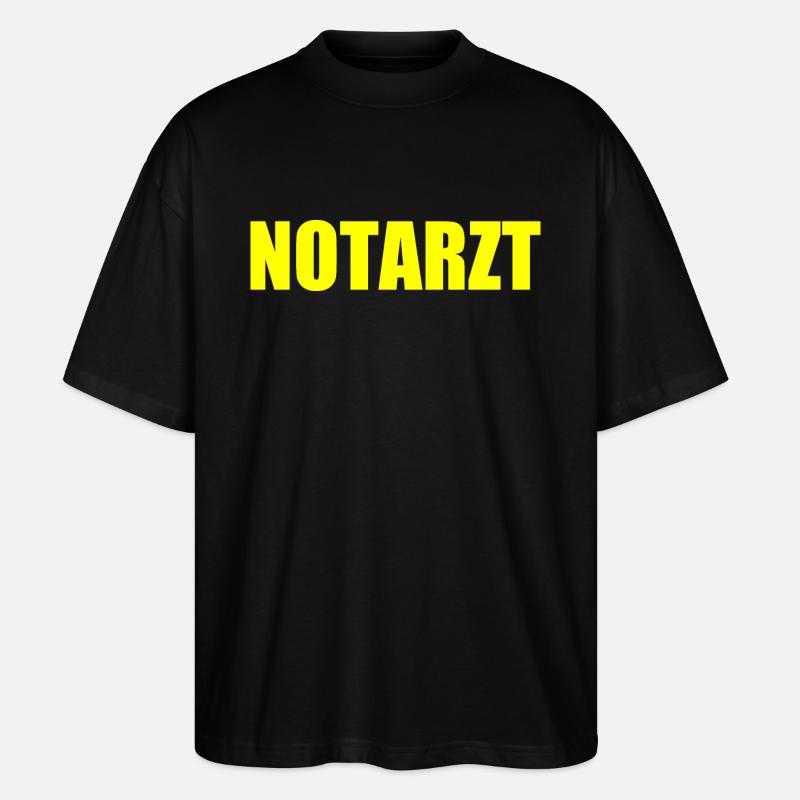 Notarzt - Stanley/Stella Oversized Unisex Bio T-Shirt Blaster 2.0 - Schwarz