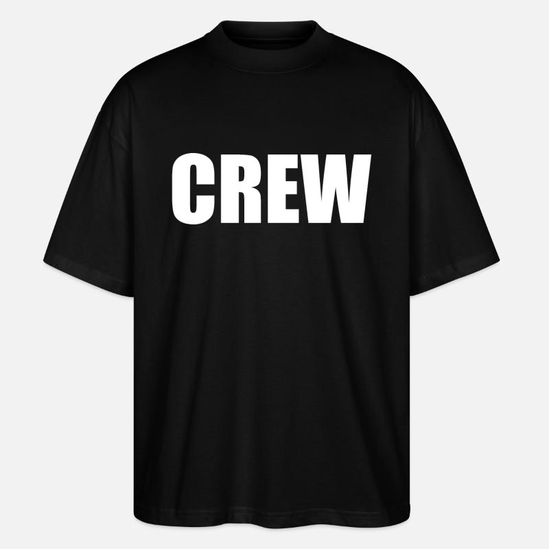 Crew - Stanley/Stella Oversized Unisex Bio T-Shirt Blaster 2.0 - Schwarz