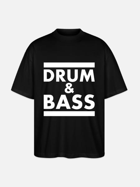 Drum and bass - Stanley/Stella Oversized Unisex Organic T-shirt Blaster 2.0 - black