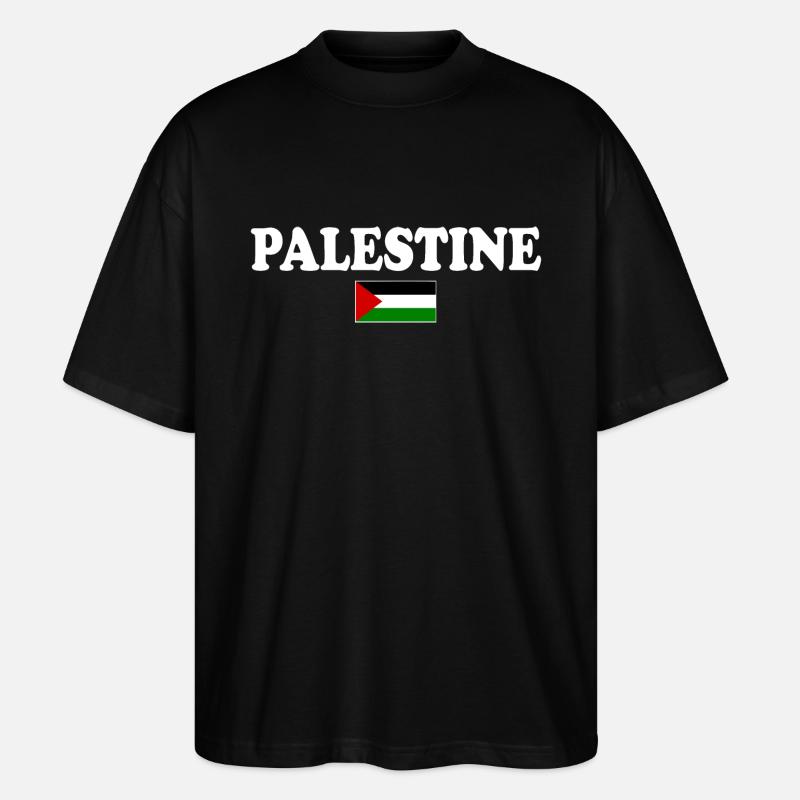 Palestina - Stanley/Stella Oversized Unisex Bio T-Shirt Blaster 2.0 - Schwarz